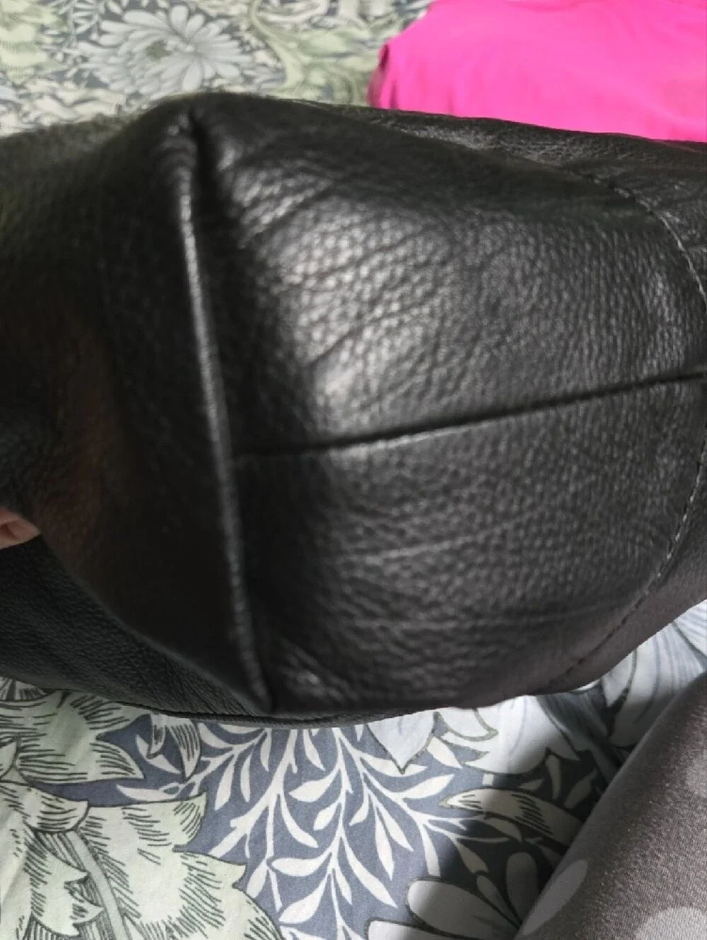Michael Kors Black Leather Hobo with Gold Hardware
